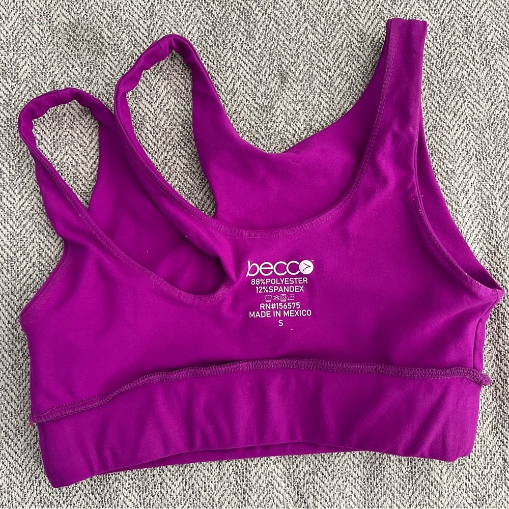 BECCA Magenta Sports Bra - Picture 3 of 4